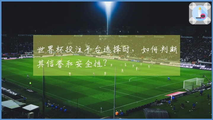 世界杯投注平台选择时，如何判断其信誉和安全性？